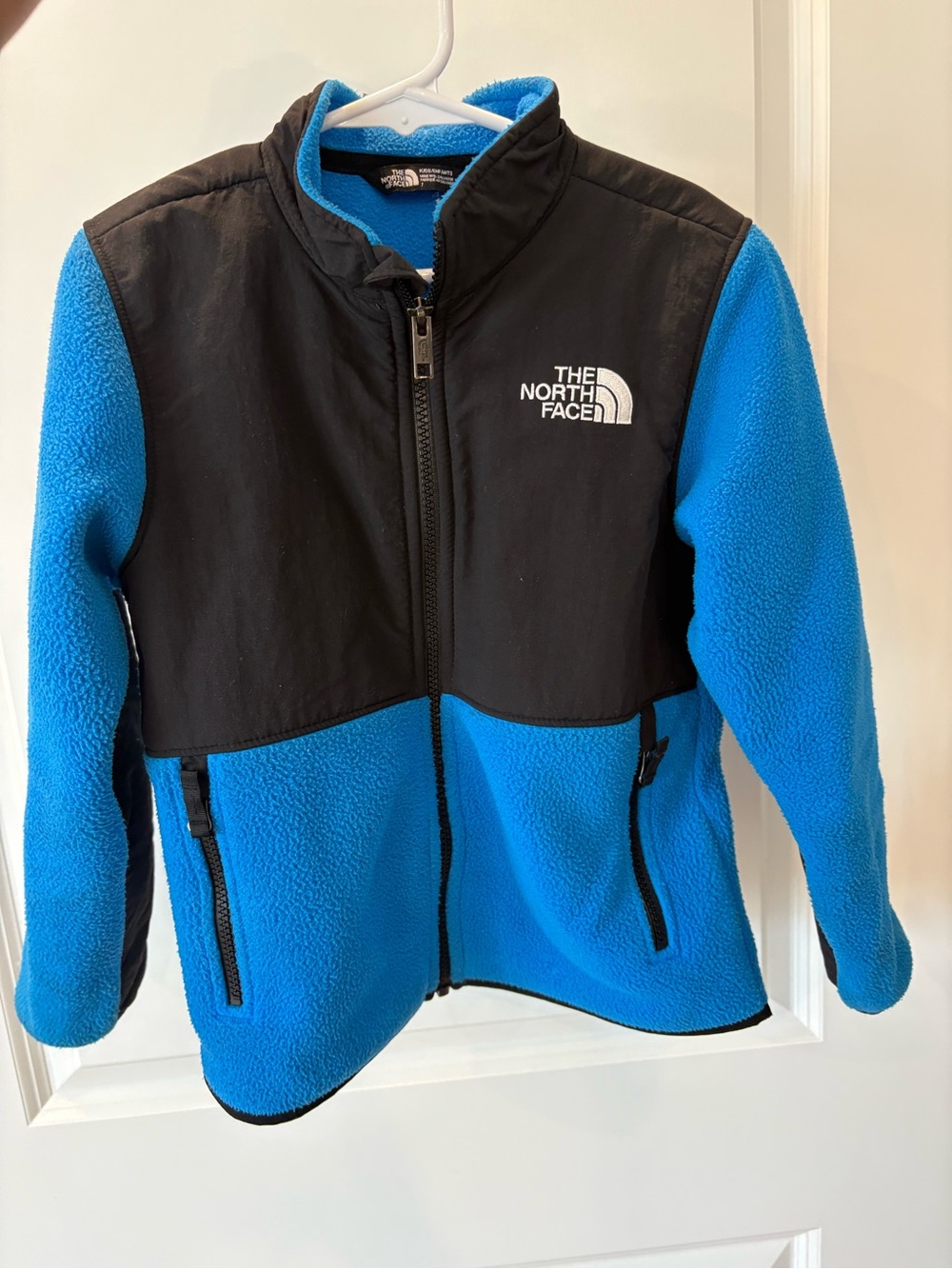 The North Face Kids Blue and Black Fleece Jacket